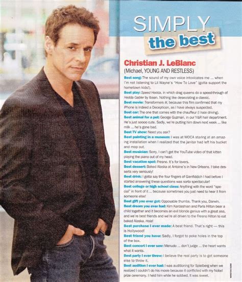 Christian Leblanc Article Christian I Am Awesome Lil Wayne