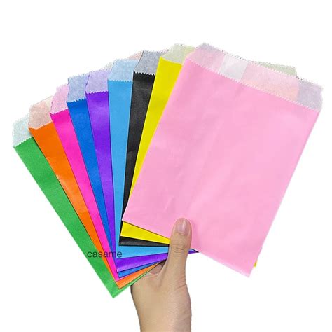 Sac En Papier Kraft Cadeau 50 100 Pi Ces Couleur Pain De Bonbons