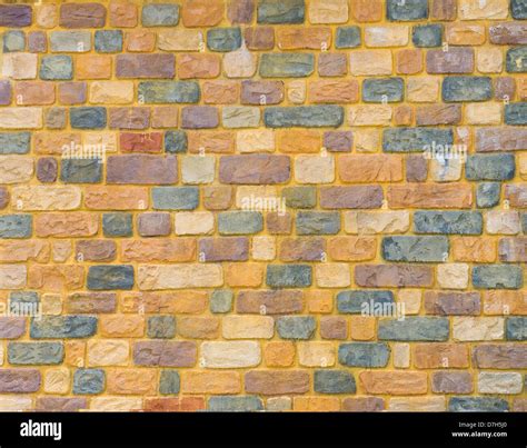 Yellow Brick Wall For Background Texture Purpose Stock Photo Alamy