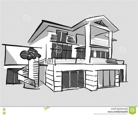 Simple Home Design Sketch Dream House Drawing Dream House Sketch