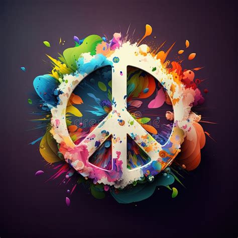 Peace Symbol Spray Paint Stock Illustrations 395 Peace Symbol Spray