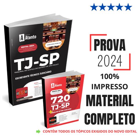 Apostila Tj Sp Escrevente T Cnico Judici Rio Kit Shopee Brasil