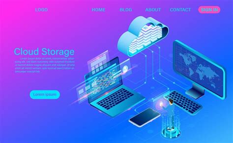 technologie de stockage en nuage et concept de mise en réseau 686962