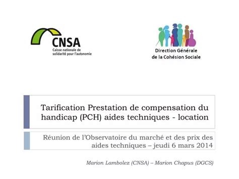 Ppt Tarification Prestation De Compensation Du Handicap Pch Aides