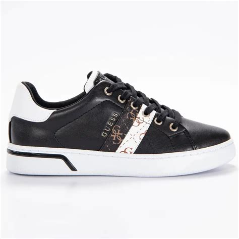 Basket Basse Femme Guess Sneaker Reel Logo 4g Noir ZESHOES