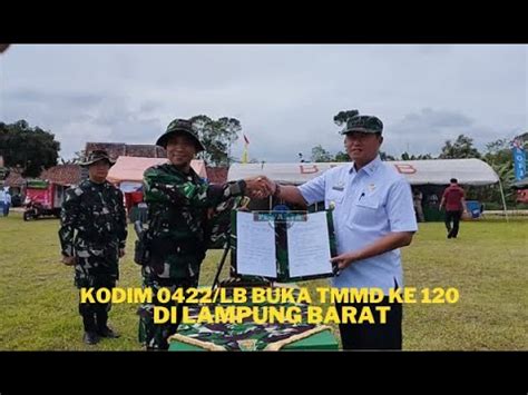 Kodim Lb Buka Tmmd Ke Di Lampung Barat Youtube