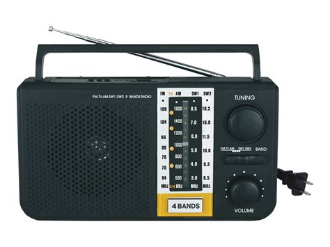 Mini Portable Am Fm Sw1 Sw2 Tv 5 Bands Radio With Built In Sd And Usb Inputs New