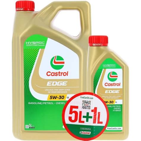 Huile Moteur Castrol Edge W Ll L L Cdiscount Auto