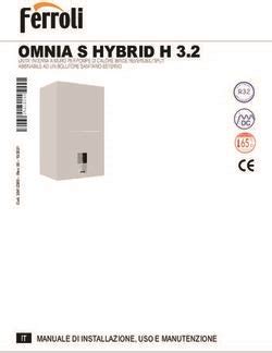 Omnia S Hybrid H It Manuale Di Installazione Uso E Manutenzione