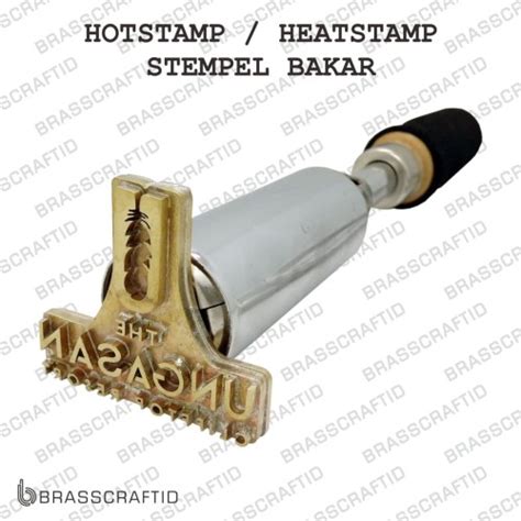 Jual Stempel Emboss Hot Stamp Bakar Bahan Kuningan Untuk Branding Logo Kab Sleman
