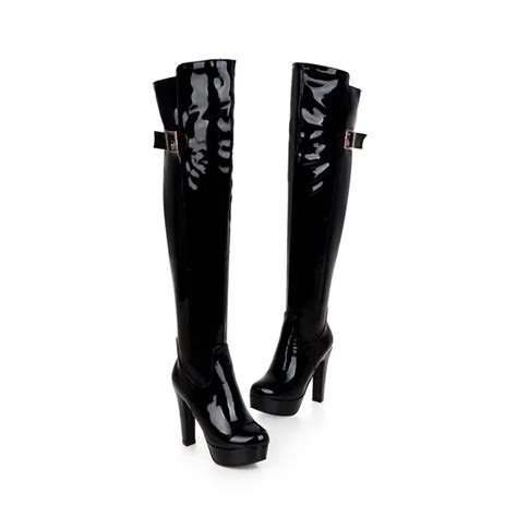 Sexy Über das Knie Stiefel Frauen Plattform Mode High Heels