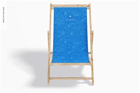 Premium Psd Beach Folding Chair Mockup Front View