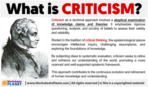 What Is Criticism Definition Of Criticism