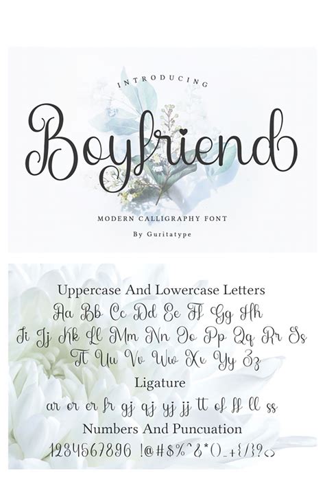 Boyfriend Font By Guritatype · Creative Fabrica Uppercase And