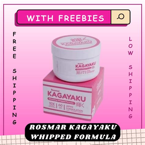 With FREEBIES Rosmar Kagayaku Bleaching Whipped Formula 10x Instant