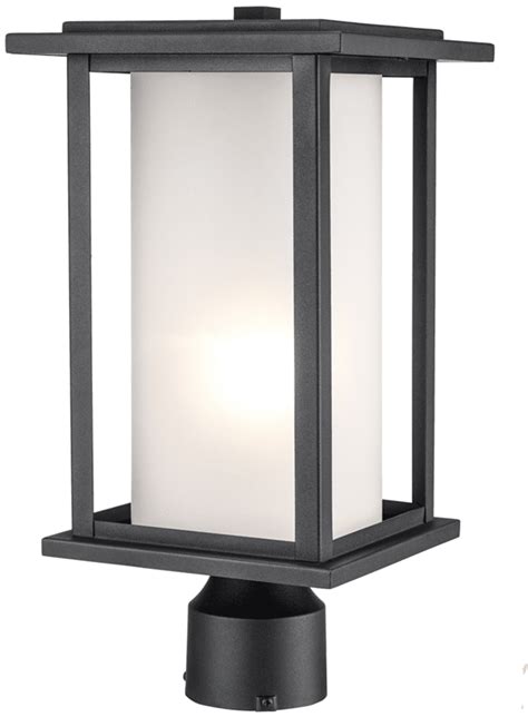 Trans Globe 51403 BK Contemporary Black Exterior Post Lamp TRA 51403 BK