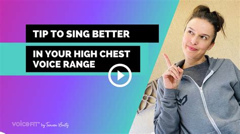 How To Hit High Notes As A Singer Using Your Chest Voice Quick Tip To