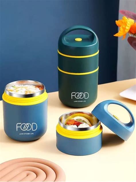 Hot Vacuum Thermal Lunch Box Stainless Steel Thermos Containers Food Warmer Soup Cup Bento