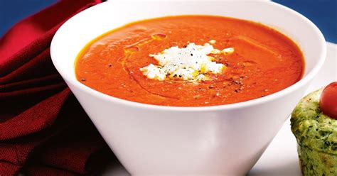 Roast Capsicum And Tomato Soup