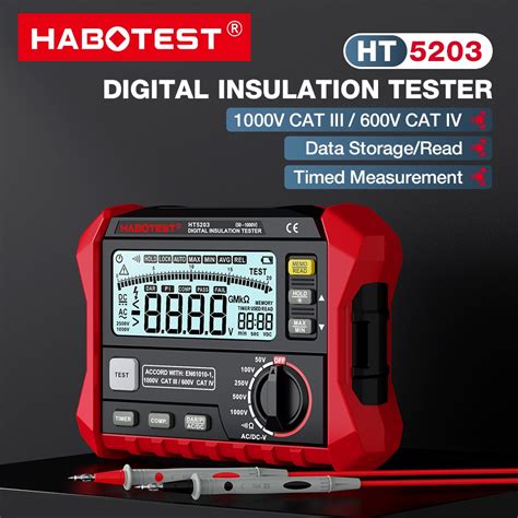 Habotestht Digital Insulation Resistance Tester High Precision