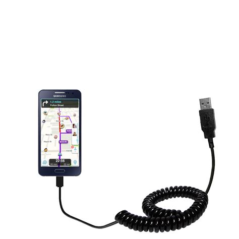 Coiled Power Hot Sync Usb Cable Suitable For The Samsung Galaxy A With Both Data And Charge