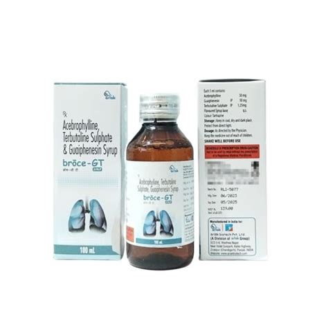 Acebrophylline Guaiphenesin Terbutaline Syrup