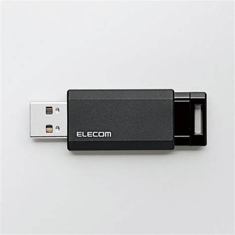 エレコム Mf Pku3016gbk Usb31gen1対応 ノック式usbメモリ 16gb ブラック 7153171014