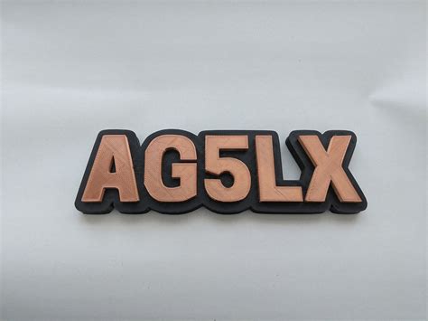 Ham Radio Call Sign Desk Amateur Radio Callsign 3D Printed USA Etsy