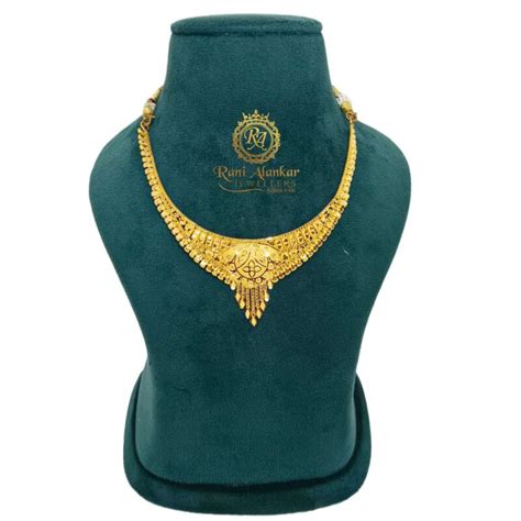 18kt Yellow Gold Necklace Design – Welcome to Rani Alankar