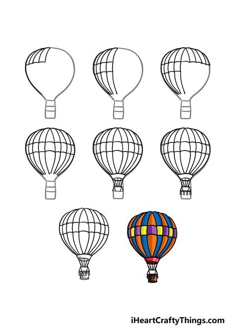 How To Draw A Hot Air Balloon Documentride