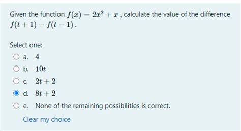 Solved Given The Function F X 2x2 X Calculate The Value Of