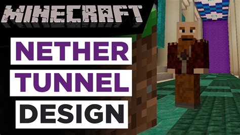 Minecraft Tutorial Nether Tunnel Design Youtube