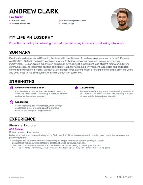 3 Lecturer Resume Examples & How-To Guide for 2024