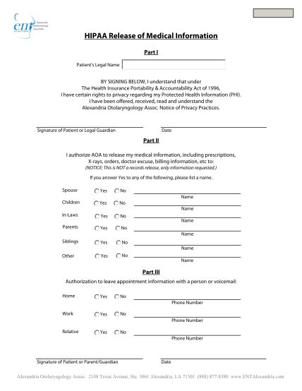 90 Hipaa Release Form Page 3 Free To Edit Download And Print Cocodoc