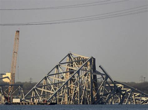 As Cranes Arrive At Baltimore Bridge Collapse Site Governor Describes Daunting Task Of Cleaning Up