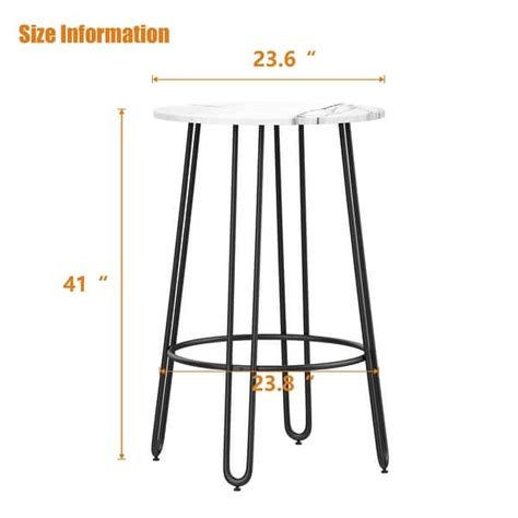 Bar Table Pub Table Bar Height Table Tall Bistro Round Bar Dining Table