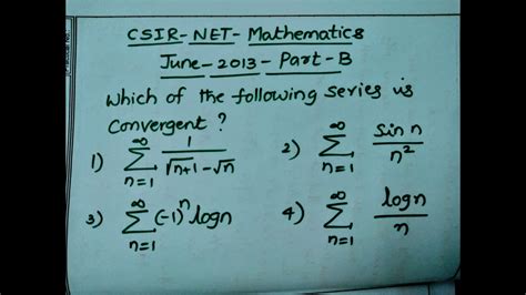 Csir Net Mathematics June 2013 Part Breal Analysis Problem Explained