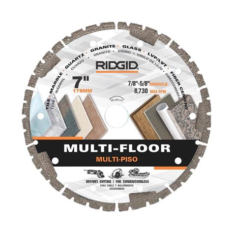 Ridgid In Multi Flooring Diamond Blade Hd Vbfl The Home Depot