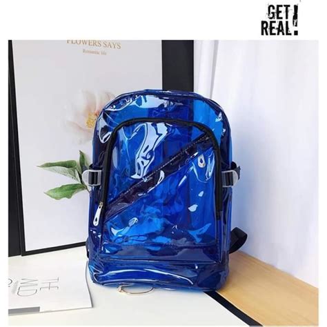 Sac Dos Transparent Pour Femmes Grande Capacit Couleur Vive Sac