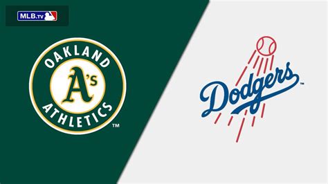 Oakland Athletics Vs Los Angeles Dodgers 8223 Stream The Game Live