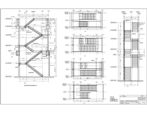 Steel Stairs Stair Plan Staircase Drawing