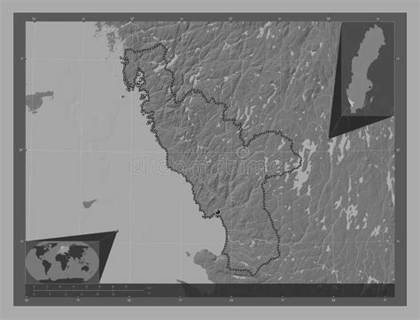 Halland, Sweden. Bilevel. Capital Stock Illustration - Illustration of earth, stereographic ...