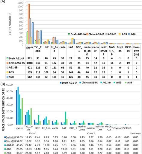 Transposable elements (TE) landscape and statistics. (A) Distribution ... 