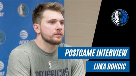 Mavs Postgame Interview Luka Doncic 123020 Youtube