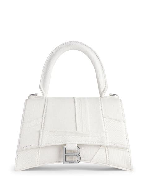 Balenciaga Mini Hourglass Logo Plaque Bag Farfetch