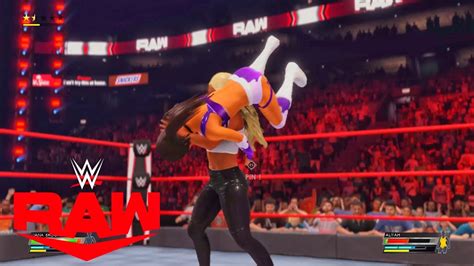 Aliyah Vs Dana Brooke U S Title Match Wwe 2k22 Universe Mode Raw