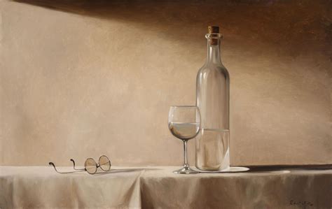 Robert Kenneth White - [Glasses] Large Original Oil Painting by Robert