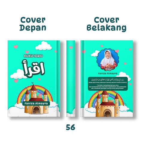 Jual Iqro Custom Tulis Nama Desain Cover Iqro Warna Custom Hard Cover