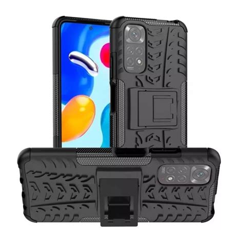 Odolný Obal Na Xiaomi Redmi Note 11 Pro 5g Armor Case 2v1 Motiv Černá