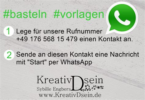 Kreativdsein Sybille Engbers Einfach Basteln Whatsapp Broadcast